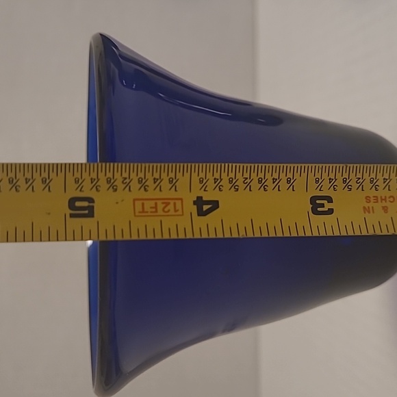 Set of 4 Handblown Cobalt Blue Glasses - Picture 12 of 16